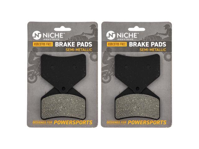 NICHE Brake Pad Set for Arctic Cat T500 Firecat 500 600 700 M1000 Lynx 2000 0702-563 Rear Semi-Metallic 2 Pack