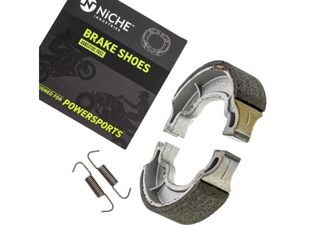 NICHE Brake Shoe Set For Yamaha Raptor 50 Grizzly 125 4BE-W253E-00 3FA-W253A-00 Complete Semi-Metallic 