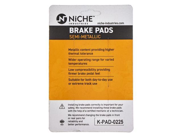 NICHE Front Rear Brake pad Set For Honda Sportrax 400 FourTrax 300 Blaster 200 YFM350 TRX420FE Semi-Metallic 