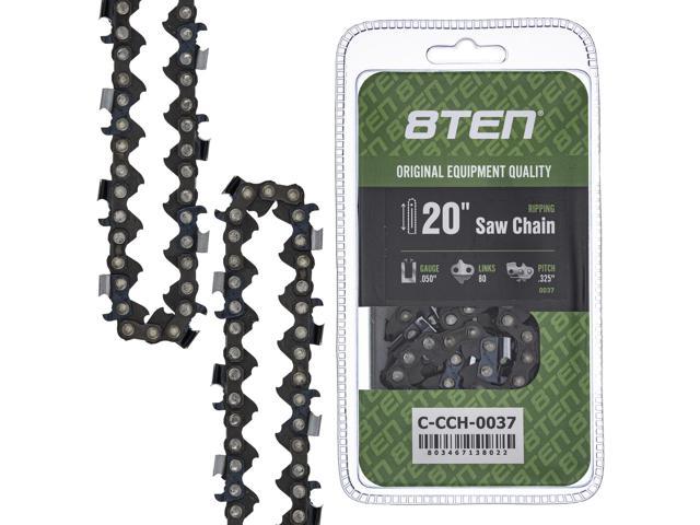 8TEN Ripping Chainsaw Chain 20 Inch .050 .325 80DL For Husqvarna 455E ...