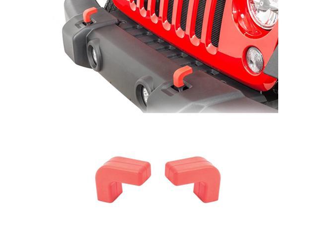 1 Pair Bumper Tow Hook Covers For Jeep Wrangler JK JL Gladiator JT