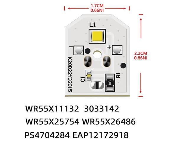 2pcs Refrigerator Light Bulb for WR55X11132, WR55X25754
