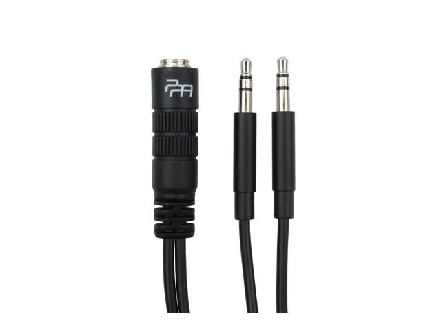 3.5mm Y Splitter Female To 2 Male Aux Audio Cable for PC Headphone Earphone Mic Jack