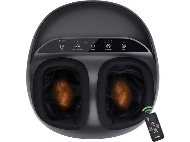 Photo 1 of RENPHO Foot Massager Machine with Heat and Remote, Shiatsu Deep Kneading, Multi-Level Settings, Delivers Relief for Tired Muscles and Plantar Fasciitis, Fits feet up to Men Size 12-Black