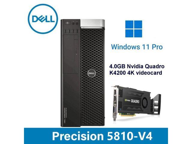 Refurbished: Dell Precision 5810 V4 Fast / E5 V4 Xeon/64GB  Ram/ SSD/ Nvidia 4K/Windows 11 Pro Desktop Computers 