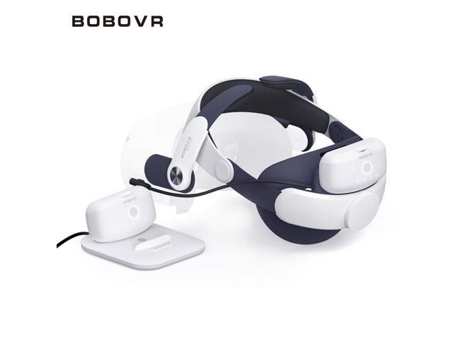 BOBOVR M2 Plus Strap Twin Battery Comb Head Strap For Meta Quest2 Elite Strap for Enhanced Support Battery Pack Charger Station