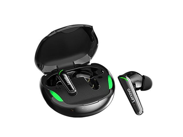 Lenovo TWS Gaming Earphones XT92 Bluetooth 5.1 Low Latency Wireless Headphones 9D HiFi Stereo Professional Gamer Earbuds Touch Control Headset with Mic (Black)