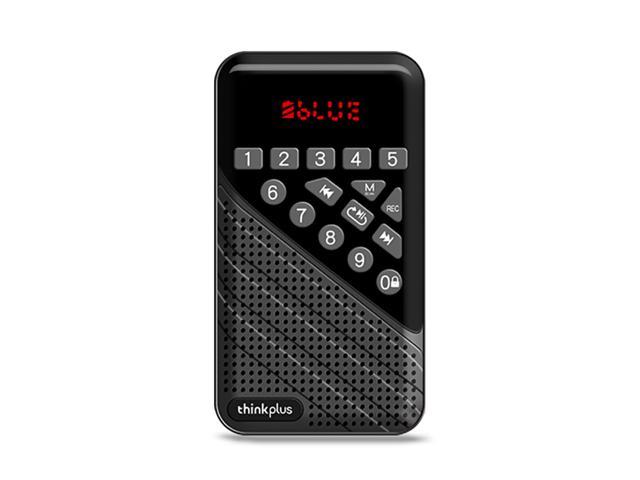 Lenovo R5 Portable Wireless Speaker Smart Radio FM Mini Radio Shortwave multi-function Bluetooth Speaker Support TF Card USB REC Recorder Sleep Time (Grey)