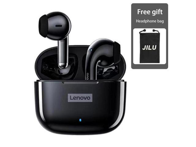 Lenovo LP40 Pro TWS Wireless Earphones Bluetooth 5.1 Headphones with Mic Dual Stereo Noise Reduction Headset Low Latency Sports Earbuds (Black)
