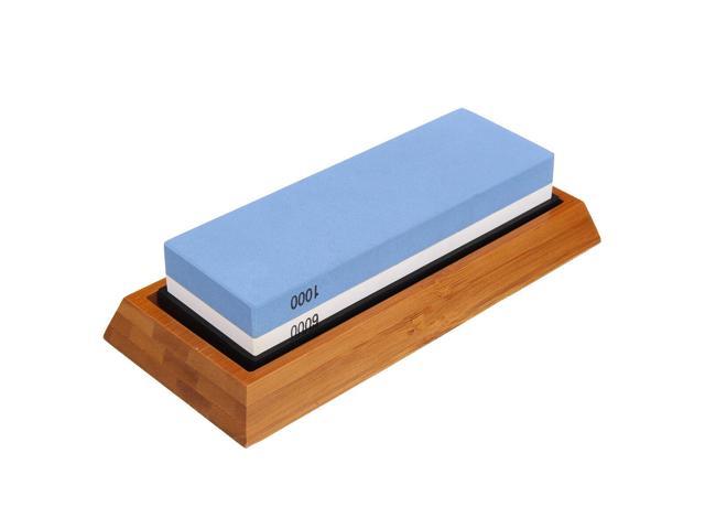 Sharp Pebble Premium Whetstone Knife Sharpening Stone 2 Side Grit 1000/6000  Sharpener NonSlip Bamboo Base