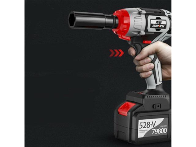 380N.M Brushless Electric Impact Wrench Adjustable Speed Regulation With  6.0Ah Lithium Battery and Charger