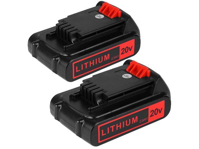 Black and decker 20v lithium battery 2.5 ah hot sale