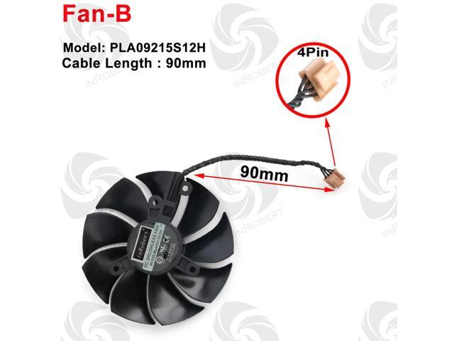 Ghxiag DIY 85MM PLA09215S12H RTX 3080 3090 GPU Fan Fit for Lenovo RTX3070 RTX3080 RTX3090 Graphics Card Fan Replacement Cooling Fans Blade Color : 2PCS A 