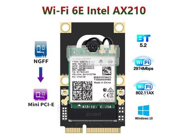 Pci E Wifi 6e Adapter Intel Ax210 Bluetooth 5 2 Wifi 6 Card 2 4g 5ghz 6ghz Wireless 3000mbps