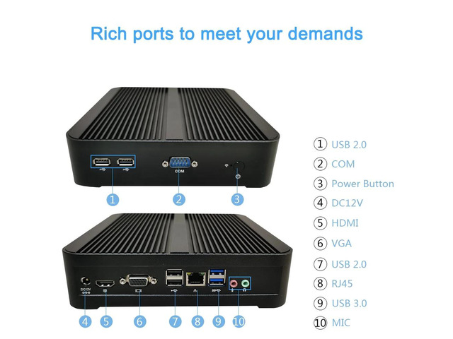 Windows Mini Computer Specification Windows 10 MINI PC I3-5005U 8GB RAM 128GB SSD Portable WIN10 4K VGA ...