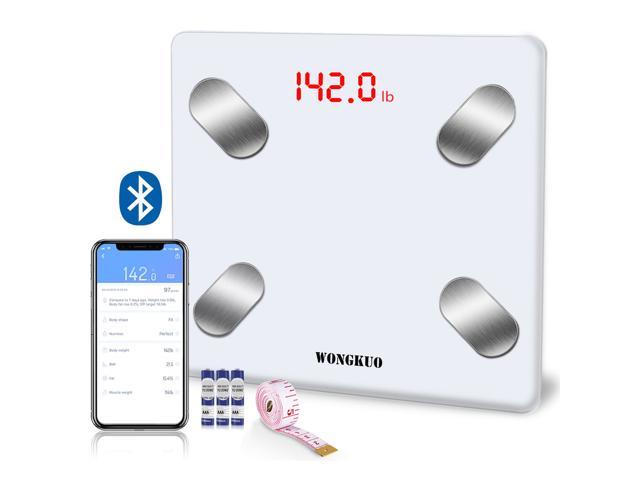 180KG Bathroom Bluetooth Glass Scales Body Fat BMI Monitor Weighing Phones APP