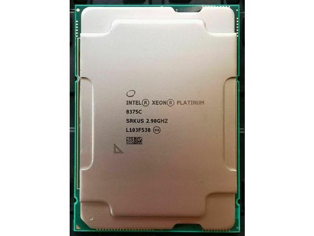 Intel Xeon Platinum 8375C CPU 32 Cores 2.9 GHz up to 3.5GHz 54MB