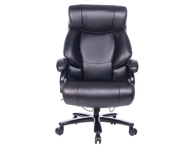 Heavy Duty High Back Tall Desk Executive Ergonomic leather Brown Chair 