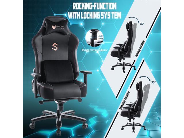 fantasylab big and tall gaming chair 8257s gray