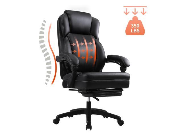 Kasorix Big and Tall 350lbs Executive Office Chair with Footrest,Desk ...