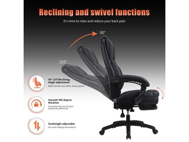 Kasorix Big And Tall 350lbs Executive Office Chair With Footrestdesk Chairs With Lumbar Support 