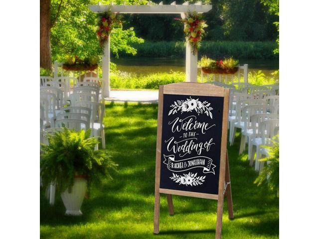 LED Light Drawing Chalk Board Floor Advertising Sign Board Double Sided  Writing Message Board A Frame Chalkboard Easel for Kids, Restaurant Menu,  Bar, Celebration 