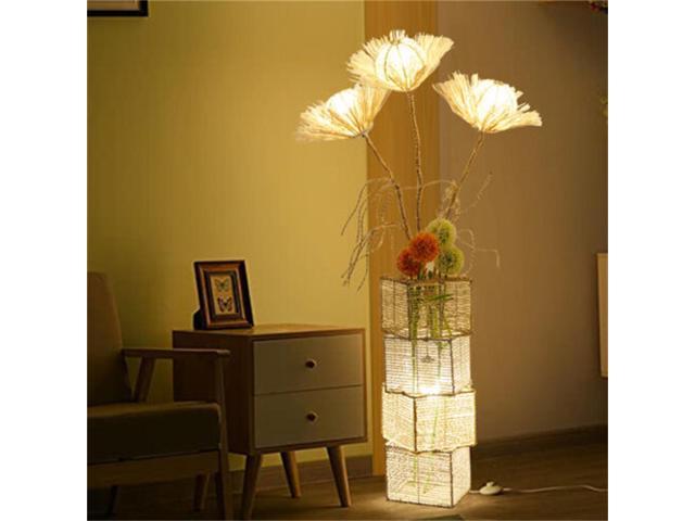 Modern Floral Kerawang Laser Cut Pattern Night Light Lamp Floor