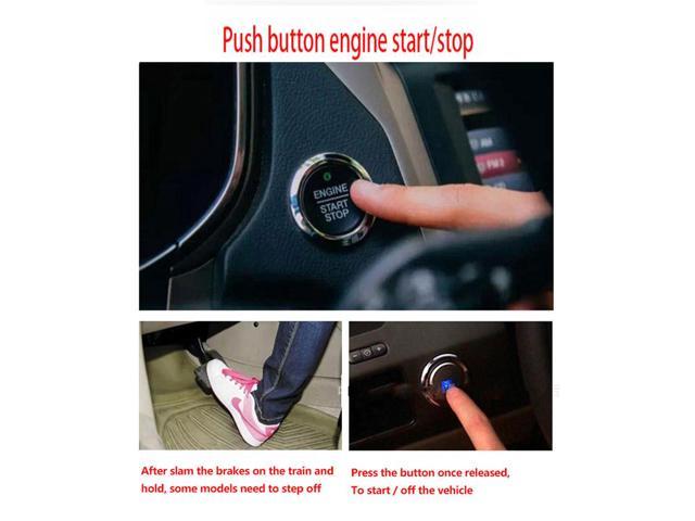 Acaigel Keyless Entry Car Alarm System with Remote Engine Start and Push  Start Stop Button