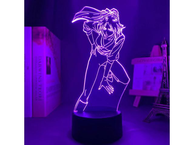 Anime 3d Lamp Bleach Yoruichi Shihouin for Bedroom Decor Nightlight Cool Birthda 