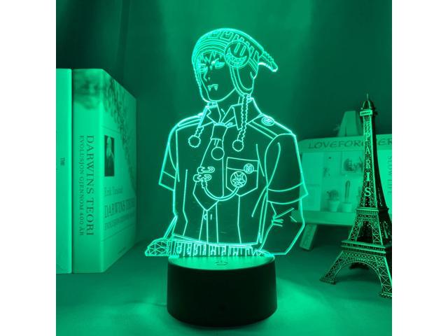 Acrylic Led Night Light One Punch Man And Avatar Aang Lamp Bedroom Decor Gift 