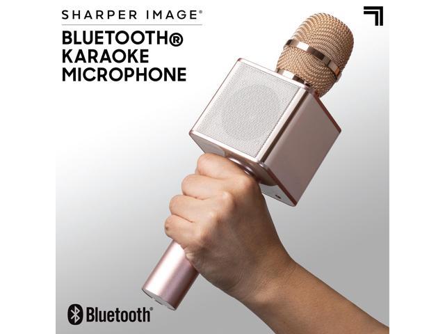 sharper image karaoke microphone and bluetooth speaker