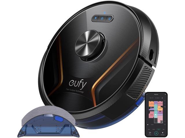 eufy by Anker, RoboVac X8 Hybrid, Robot Vacuum and Mop cleaner with iPath Laser Navigation, Twin-Turbine Technology generates 2000Pa x2 Suction, AI. Map 2.0 Technology, Wi-Fi, Perfect for Pet Owner