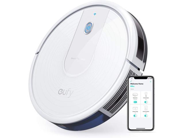 eufy by Anker RoboVac 15C, Wi-Fi, Upgraded, Super-Thin, 1300Pa Strong Suction Quiet, Self-Charging Robotic Vacuum Cleaner, Cleans Hard Floors to Medium-Pile Carpets White