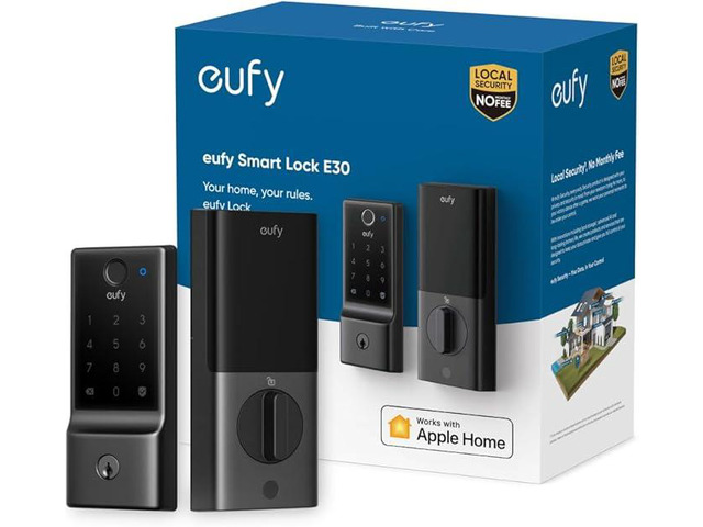 eufy Security Smart Lock E30, Fingerprint Keyless Entry Door Lock with ...