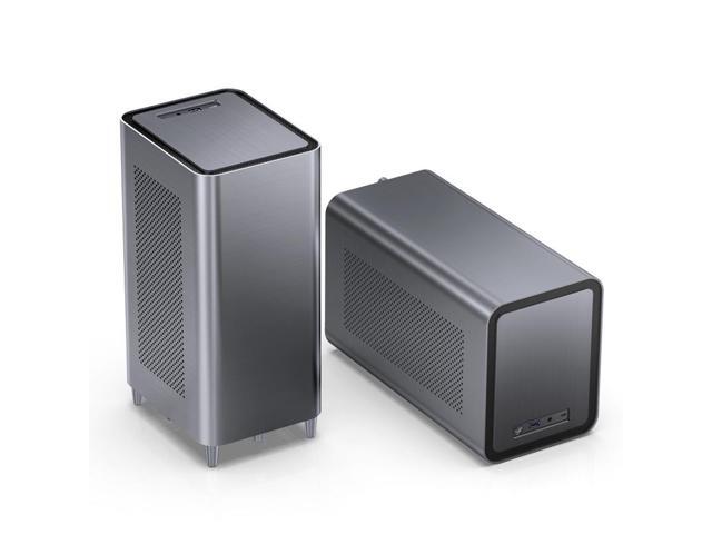JONSBO N1 Mini-ITX NAS Chassis, ITX Computer Case, 5+1 Disk Bays NAS Mini Aluminum with Steel Plate Case, Built-in 14cm Fan, Only SFX Power Bite,