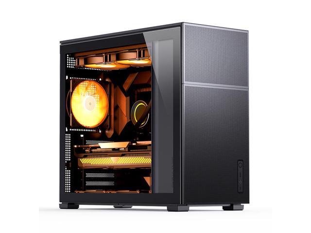 JONSBO D41MESH BLACK ATX Computer Case, Tempered Glass-1 Side,Support MB ATX/M-ATX ,Support GPU RTX 4090(335-400mm),360/280/240AIO,Power ATX/SFX:100mm-220mm,Multiple Tool-free Design, Black