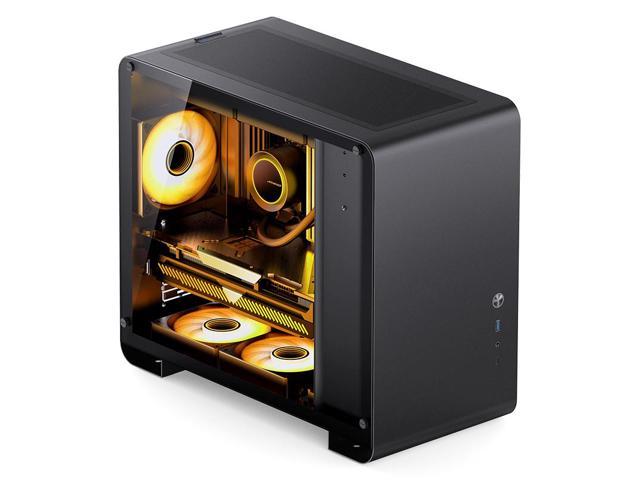 JONSBO U4 MINI Black MATX Side-Glass Window Computer Case, Back-plug ...