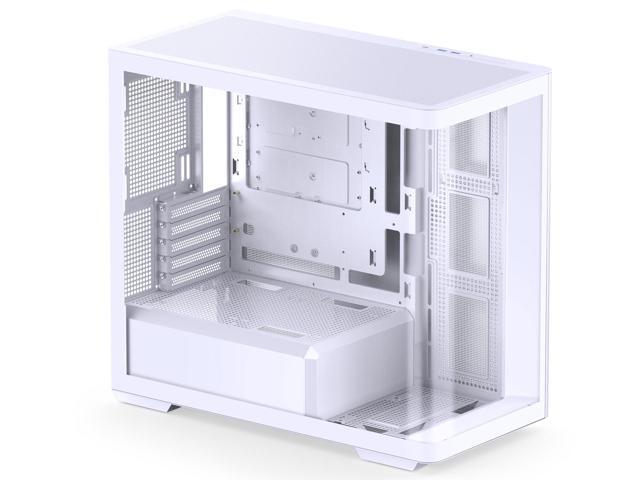 JONSBO D300 WHITE Micro-ATX Computer Case, One-piece Glass Panel AO270 ...