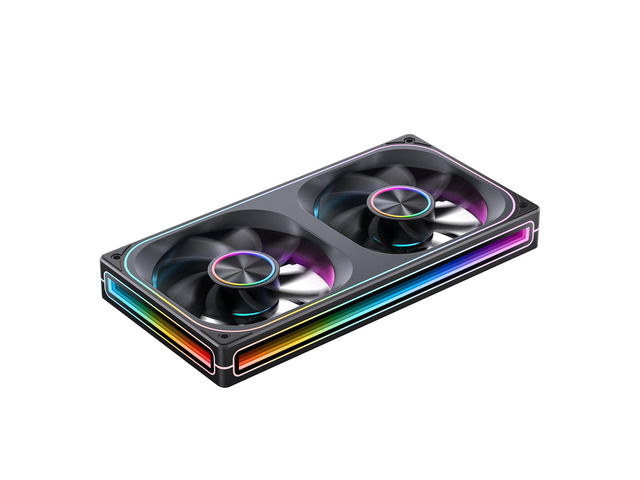 JONSBO ZA-240BR (Intake) PC Case Fan, All(2)-IN-One, Single Frame Unit ...