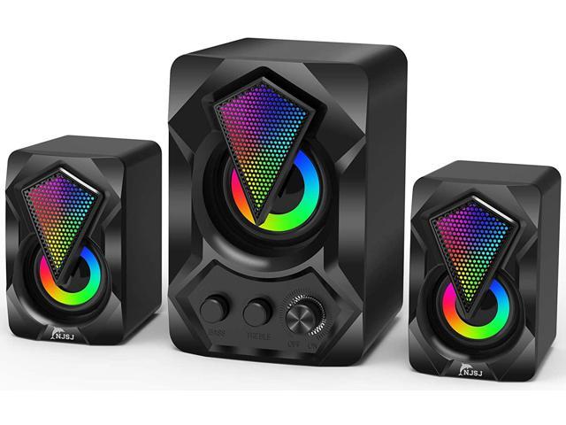 Rationel fløjte momentum Computer Speaker with Subwoofer, USB-Powered 2.1 Stereo Multimedia Speakers  System with RGB LED Light 3.5mm Audio Input Great for Music,Movies,Gaming,PC ,Laptop,Tablet,Desktop - Newegg.com