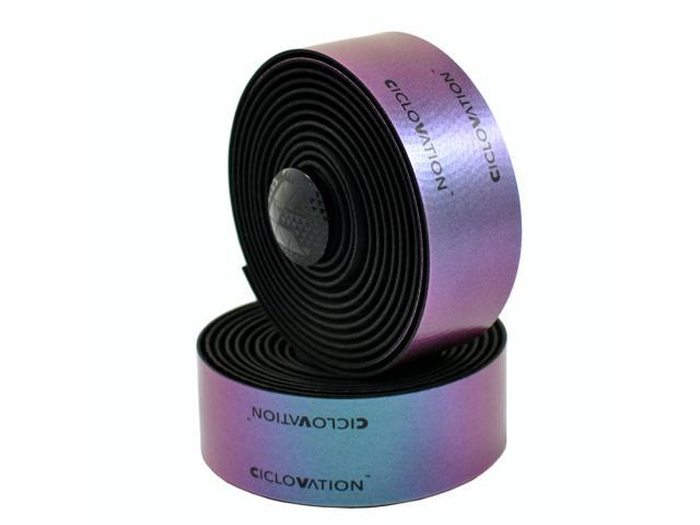 CICLOVATION Premium Leather Touch - Chameleon Handlebar Tape , Purple, SY4100