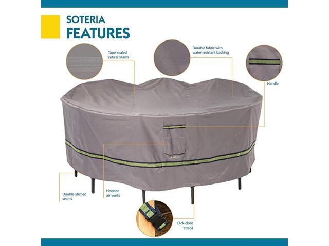 Soteria Waterproof 76 Inch Round Patio Table with Chairs Cover - Newegg.com