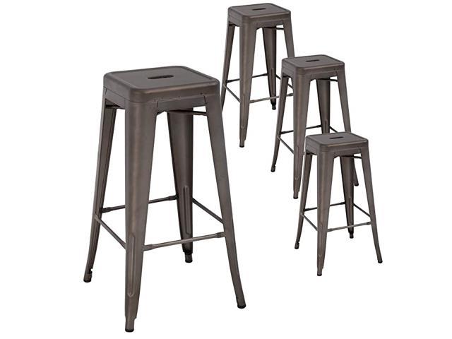Kitchen Dining Stool Backless Bar, 24 Inch Counter Stools Set Of 4