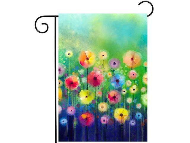 Double Sided Garden Outdoor Yard Spring Decorative Floral Flags for Summer Decor House Size - 28X40 Atenia Welcome Yall Floral Garden Porch Flag 