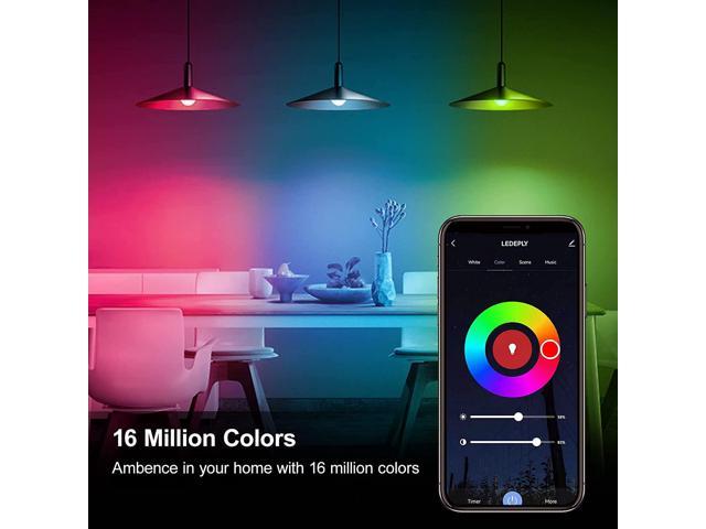 GU10 Smart Spot Light Bulb Compatible with Alexa, Google Home, SmartThings,  5W WiFi LED Track Light Bulbs, Color Changing, No Hub Required, 4 Pack 