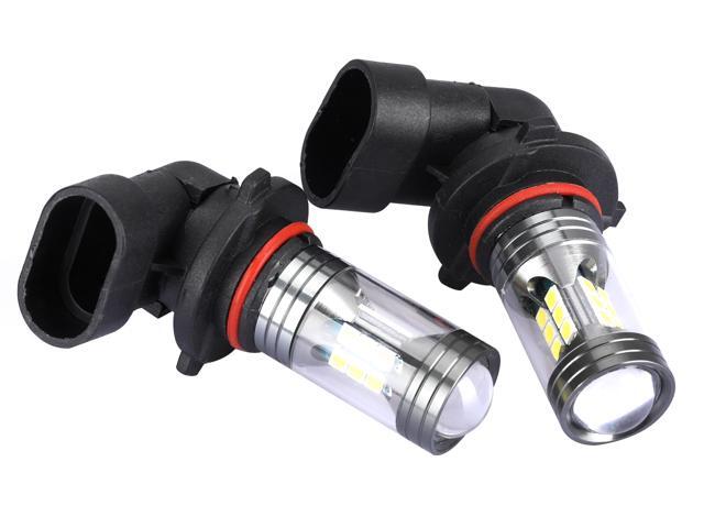 2x 9005 9006 White+Yellow dual color 12SMD 3030 LED Fog Driving DRL light bulbs 