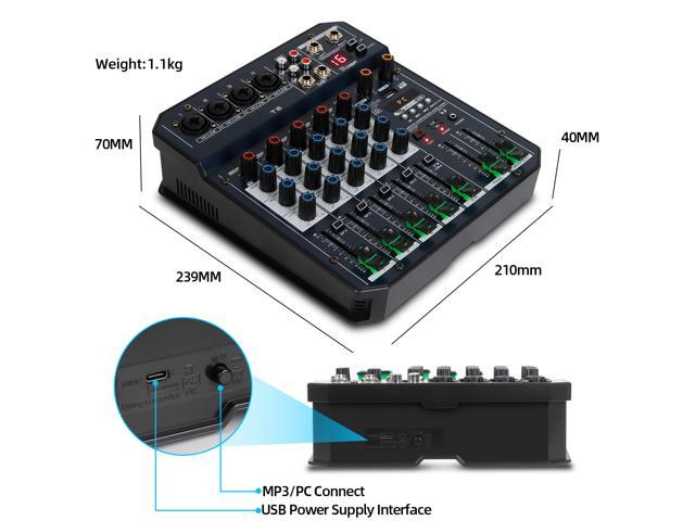 Gear4Music Mix02AU 6-Channel Mini Mixer with USB review