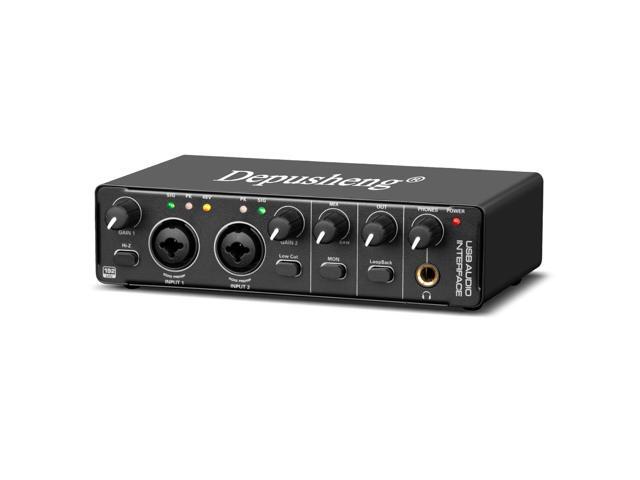 Depusheng U6 Audio Mixer 6-CHANNEL DJ Sound Controller Interface with Depusheng U6 Audio Mixer Console Sound Controller Interface for