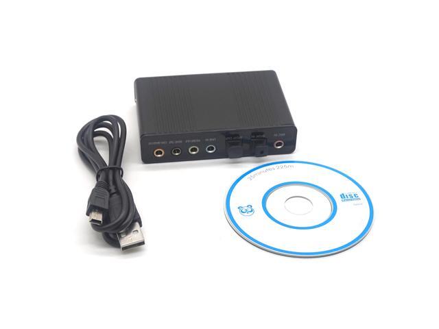 USB Sound Card CM6206 Chipset 7.1 Stereo Optical External Audio Card USB Hid Class Spec 8 Channel Dac Output