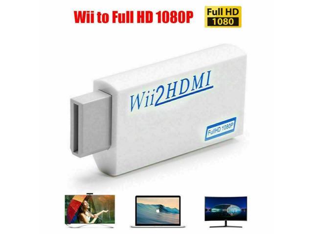 Weastlinks 1080P Wii To HDMI-compatible Converter Wii2HDMI Converter Audio  Output Adapter Full HD 3.5mm Audio For PC TV Monitor Display 